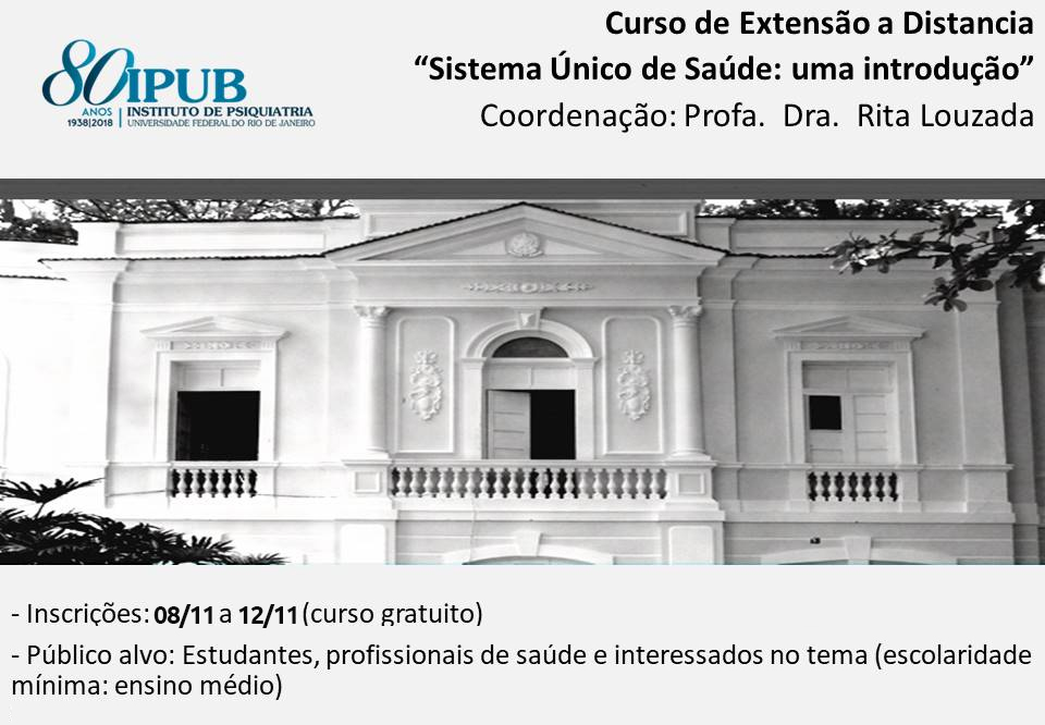 Curso de extensão à distância Sistema Único de Saúde (SUS): uma introdução (4ª versão-2018)