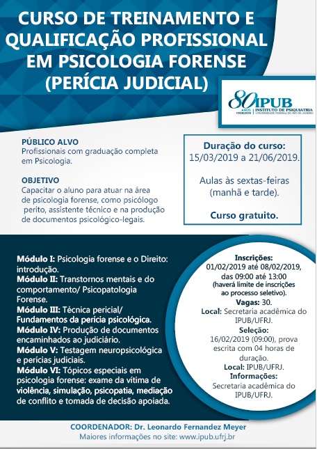 Folder curso psicologia forense