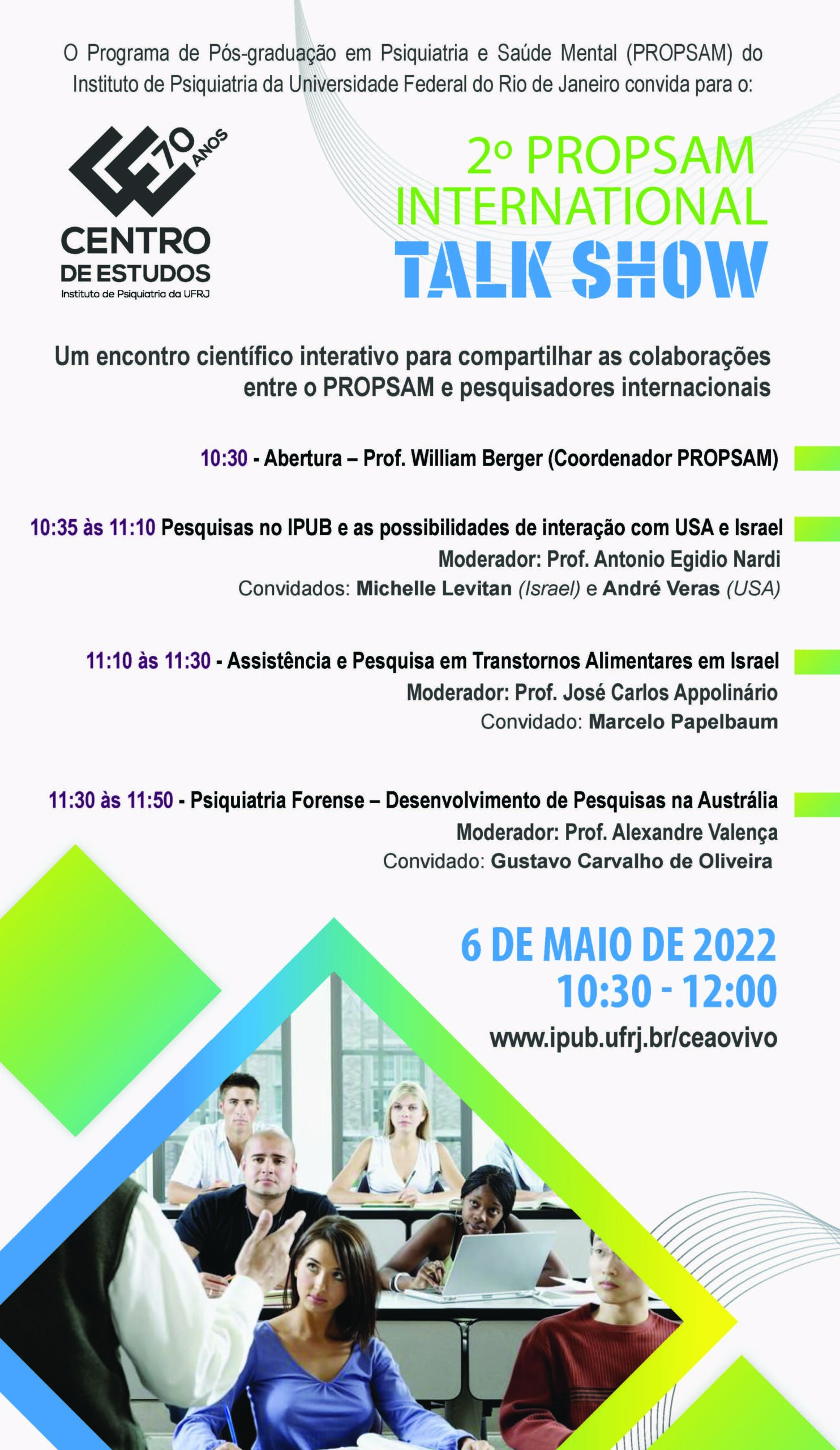 2o. PROPSAM International Talk Show