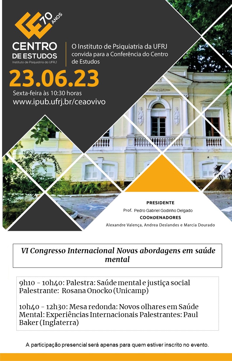 VI congresso internacional novas abordagens em saúde mental