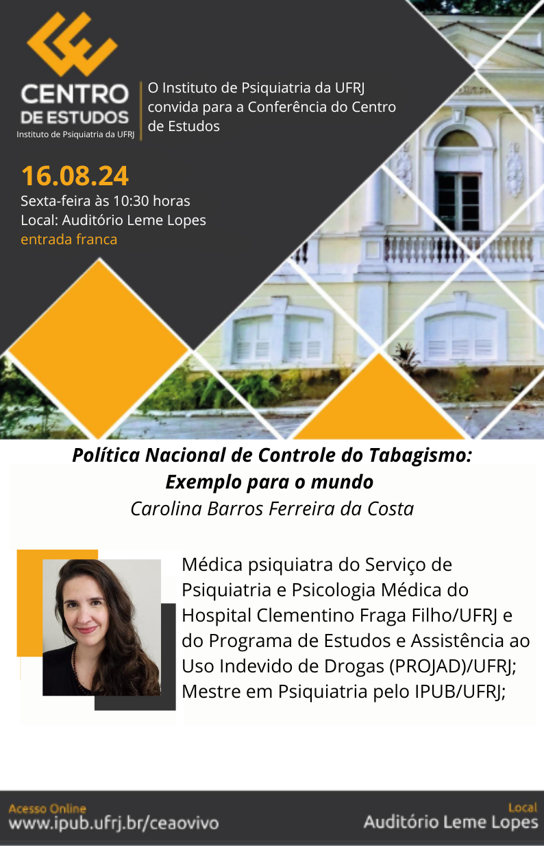 Política Nacional de Controle do Tabagismo: Exemplo para o mundo.